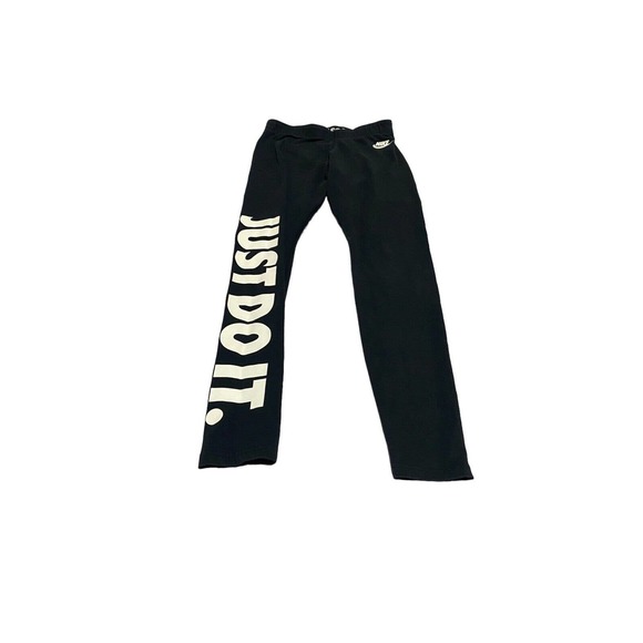 Nike Pants - Nike Sportswear JDI Just Do it Leggings Black White AH2008-010 Womens Small
